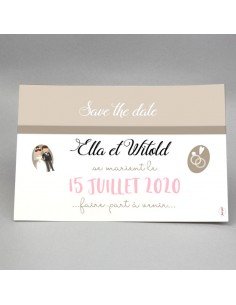 Save the date Just married - Le faire-part Français.fr :: Dessin original